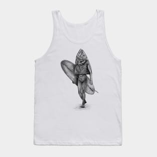 Fish head surfer Tank Top